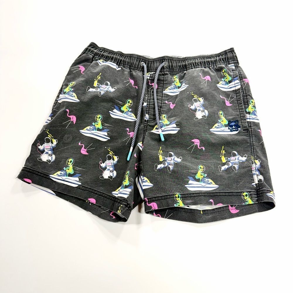 Party Pants Alien Print Swim Shorts Medium